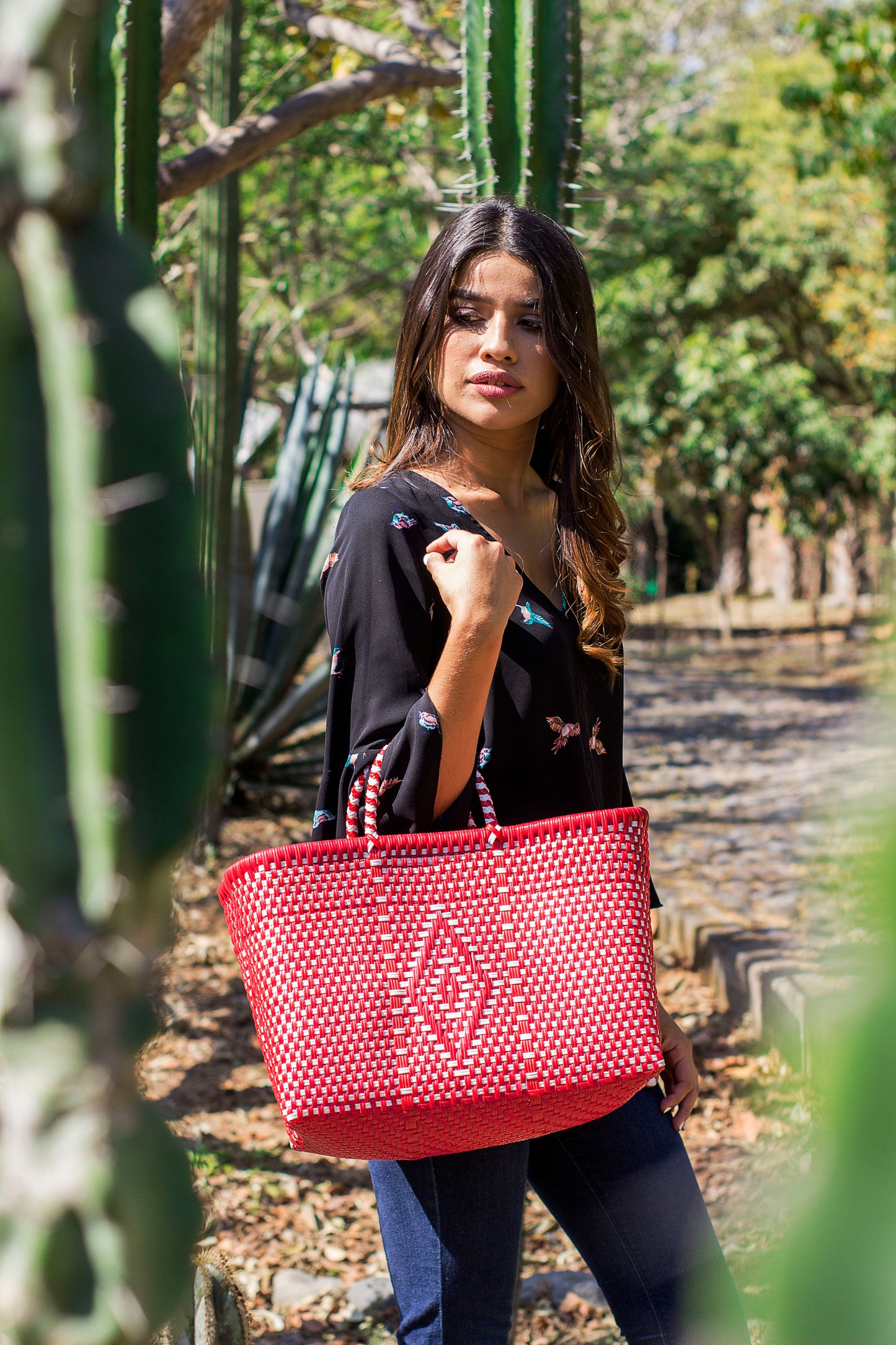 Panier Rouge et Blanc